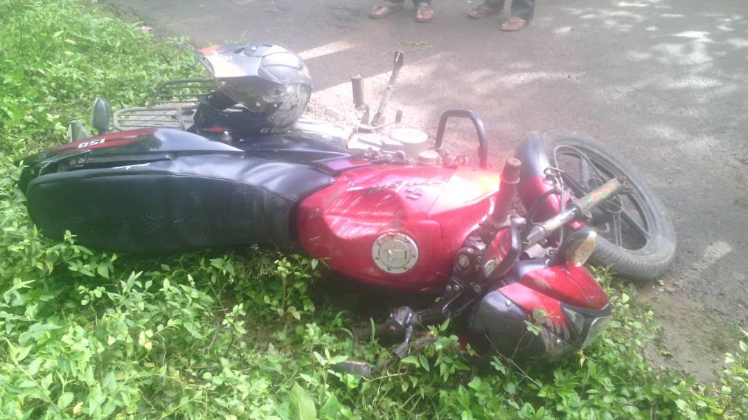 ಕಾಡಾನೆ ದಾಳಿ: ಅಪಾಯದಿಂದ ಪಾರಾದ ಬೈಕ್ ಸವಾರ